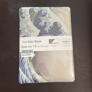MacBook New Air 13” waves design shell case
